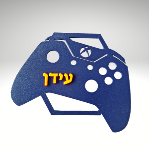 שלט לחדר ילדים צללית גיימינג אקס בוקס מסגרת משושה