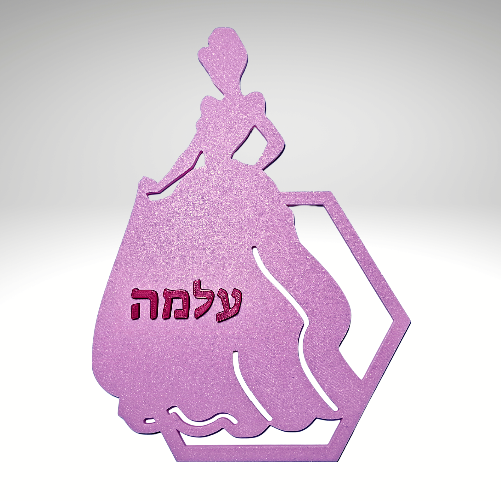 שלט לדלת חדר ילדים סינדרלה