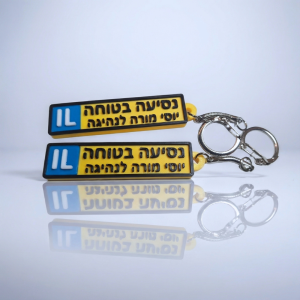 מחזיק מפתחות ממותג בצורת מספר רישוי רכב