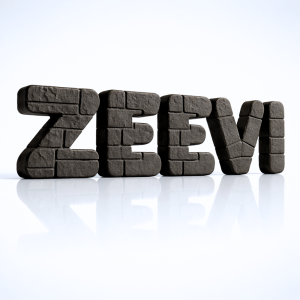 אותיות באנגלית דמוי אבן בזלת שחורה