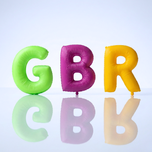 אותיות באנגלית בצורת בלון הליום